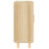 Aparador marrón madera pino maciza y ratán natural 60x30x70