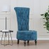 Sillón de respaldo alto con botones terciopelo