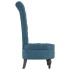 Sillón de respaldo alto con botones terciopelo