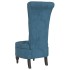 Sillón de respaldo alto con botones terciopelo