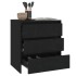 Aparador de madera contrachapada negro 70x41x75