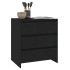 Aparador de madera contrachapada negro 70x41x75