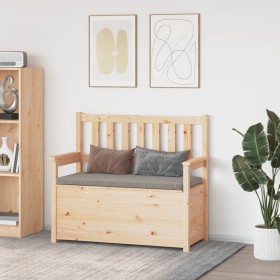 Banco de madera maciza de pino 112,5x51,5x96,5