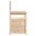 Banco de madera maciza de pino 112,5x51,5x96,5