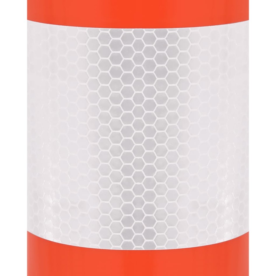 Bolardos de control de tráfico 10 uds con cadena PE 75