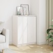 Aparador madera maciza de pino blanco 60x36x84 cm