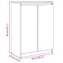 Aparador madera maciza de pino blanco 60x36x84