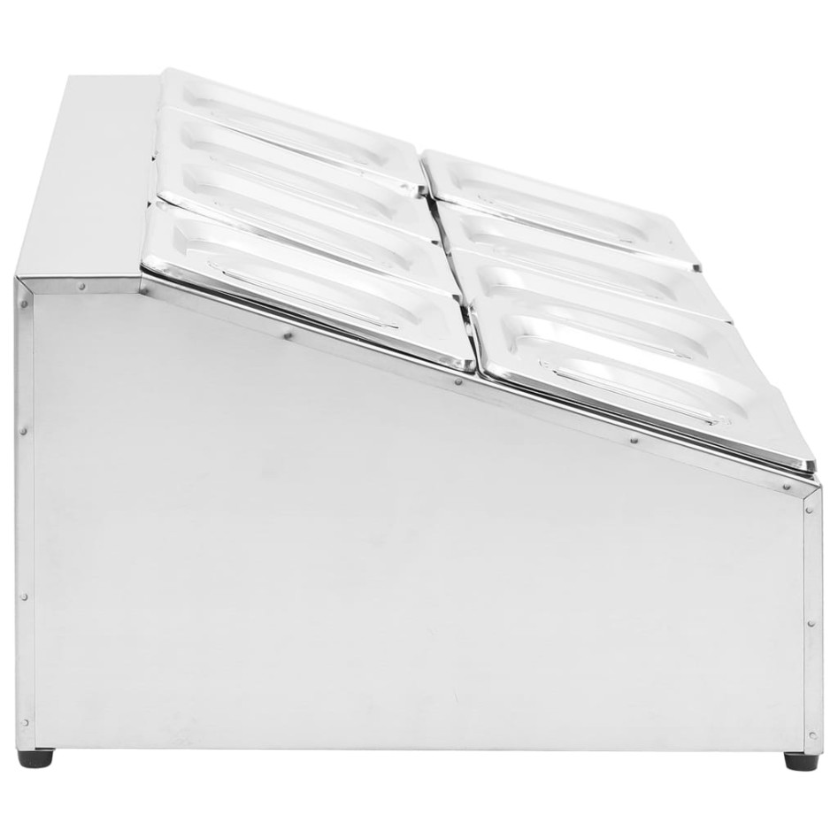 Soporte bandeja Gastronorm con 8 bandejas 1/6 acero