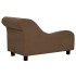 Sofá para perros con almohada marrón felpa 83x44x44