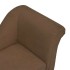 Sofá para perros con almohada marrón felpa 83x44x44