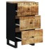 Aparador con 3 cajones hierro madera maciza mango 40x33,5x75