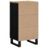 Aparador con 3 cajones hierro madera maciza mango 40x33,5x75