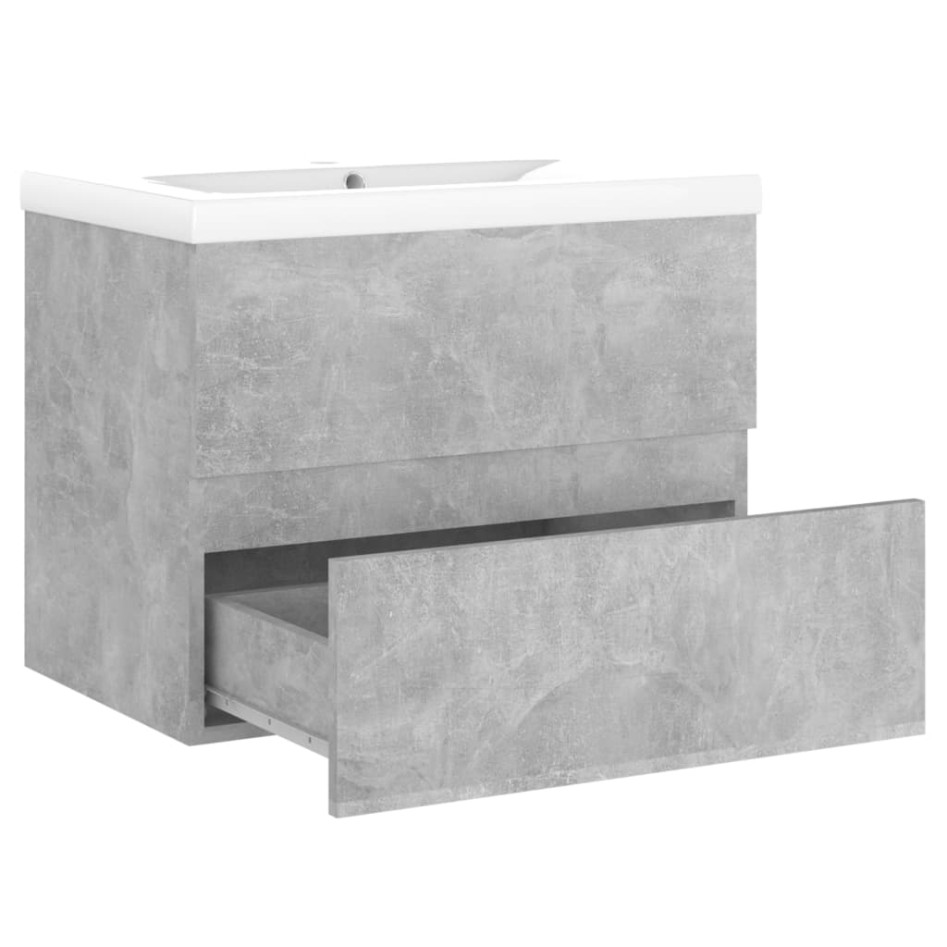 Mueble con lavabo madera de ingeniería gris