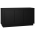 Aparador madera contrachapada negro 102x35x55