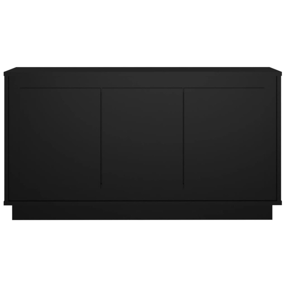 Aparador madera contrachapada negro 102x35x55