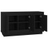 Aparador madera contrachapada negro 102x35x55