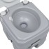 Inodoro portátil para camping gris 20 + 10