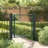 Puerta de valla de acero verde 100x75