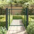 Puerta de valla de acero verde 100x75