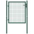 Puerta de valla de acero verde 100x75