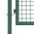 Puerta de valla de acero verde 100x75