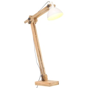 Lámpara de pie madera maciza de mango blanca