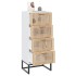 Aparador alto madera contrachapada blanco 40x30x95