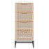 Aparador alto madera contrachapada blanco 40x30x95