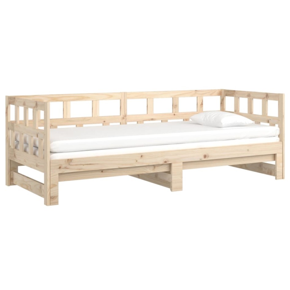 Sofá cama extraíble madera maciza de pino 2x(90x200)