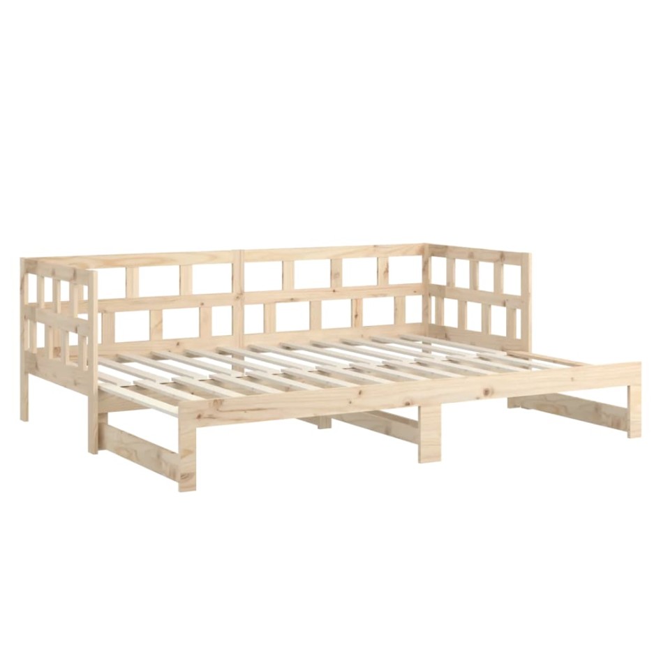 Sofá cama extraíble madera maciza de pino 2x(90x200)