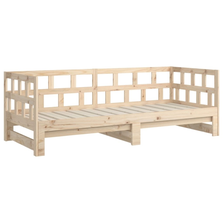 Sofá cama extraíble madera maciza de pino 2x(90x200)