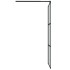 Mampara de ducha accesible vidrio ESG oscuro negro 90x195