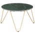 Mesa de centro piedra real textura de mármol verde 65x65x42