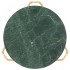 Mesa de centro piedra real textura de mármol verde 65x65x42