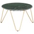 Mesa de centro piedra real textura de mármol verde 65x65x42