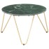 Mesa de centro piedra real textura de mármol verde 65x65x42