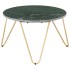 Mesa de centro piedra real textura de mármol verde 65x65x42
