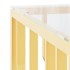 Mesa de centro de acero inoxidable y vidrio dorada 80x80x40
