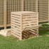 Compostador de madera maciza de pino 82,5x82,5x99,5