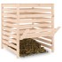 Compostador de madera maciza de pino 82,5x82,5x99,5