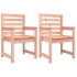 Sillas de jardín 2 uds madera maciza abeto Douglas 60x48x91