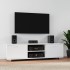 Mueble para TV madera contrachapada blanco 120x40,5x35