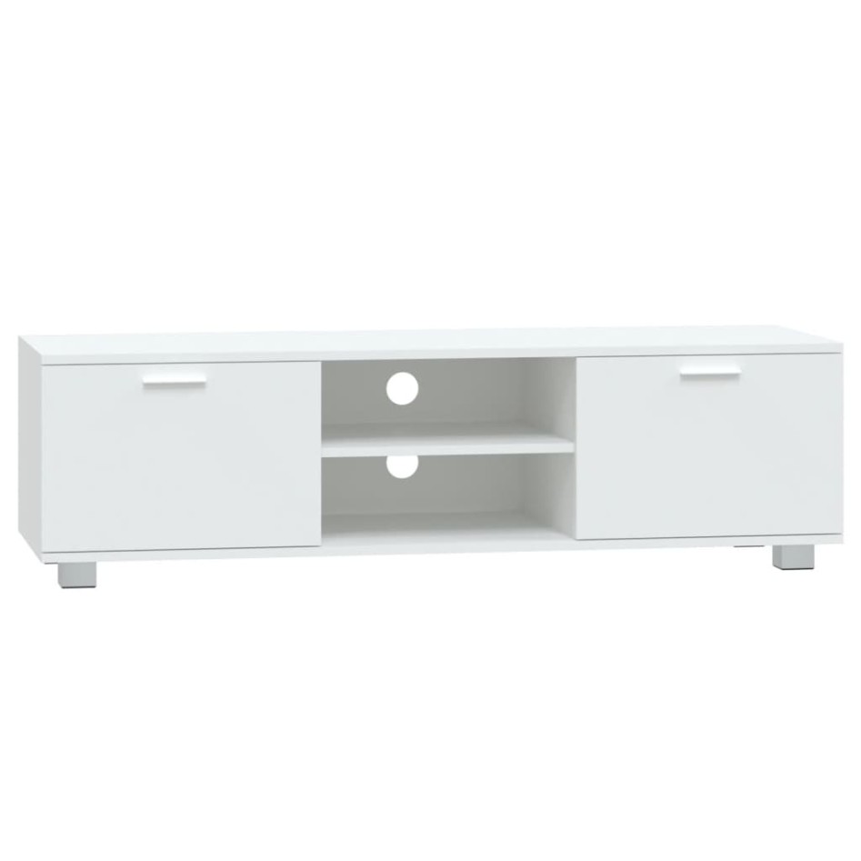 Mueble para TV madera contrachapada blanco 120x40,5x35