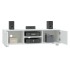 Mueble para TV madera contrachapada blanco 120x40,5x35
