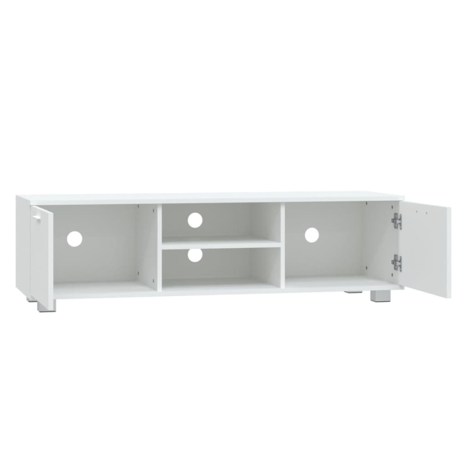Mueble para TV madera contrachapada blanco 120x40,5x35