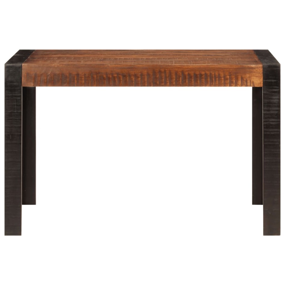 Mesa de comedor madera maciza de mango marrón miel 120x60x76