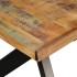 Mesa de comedor madera maciza reciclada y acero cruzado 180