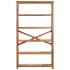 Estantería de madera maciza acacia acabado miel 100x30x180
