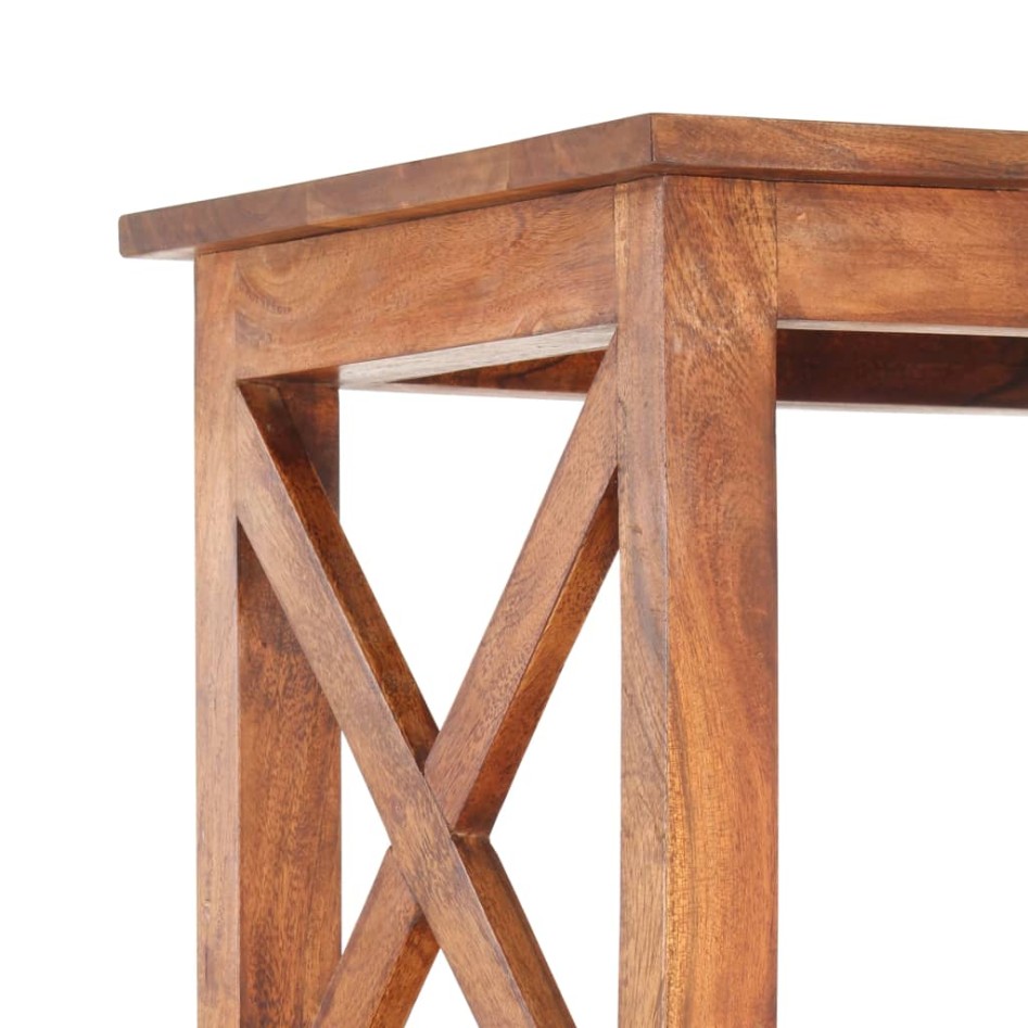 Estantería de madera maciza acacia acabado miel 100x30x180