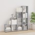 Estantería forma de escalera madera contrachapada gris